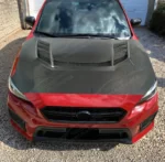 COOLING BONNET CARBON FIBER HOOD (FOR FMIC) FOR VA SUBARU WRX / STI 2015-2021 - Image 4