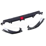 Fits Honda Civic 2016-2021 Carbon Fiber Style Rear bumper Lip Diffuser LED light - Image 8