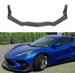 Real Carbon Fiber ZR1 Style Front Splitter Lip Spoiler Fits 2020-2025 Chevrolet Corvette C8