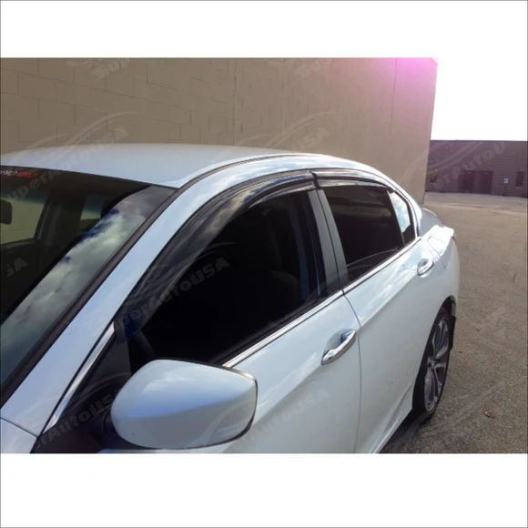 Fit 2019-2023 Nissan Altima 3D Mugen Style Vent Window Visors Rain Sun Wind Guards Shade Deflectors - Image 4