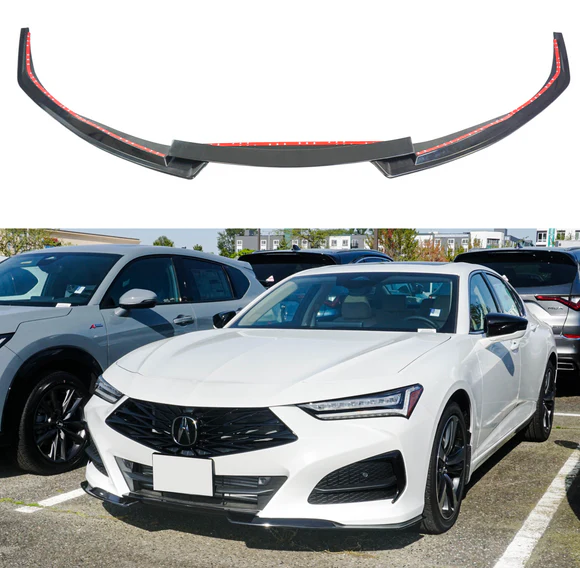 Fits Acura TLX 2021-2025 Type S Style PU Front Lower Bumper Splitter Lip Spoiler - Image 1