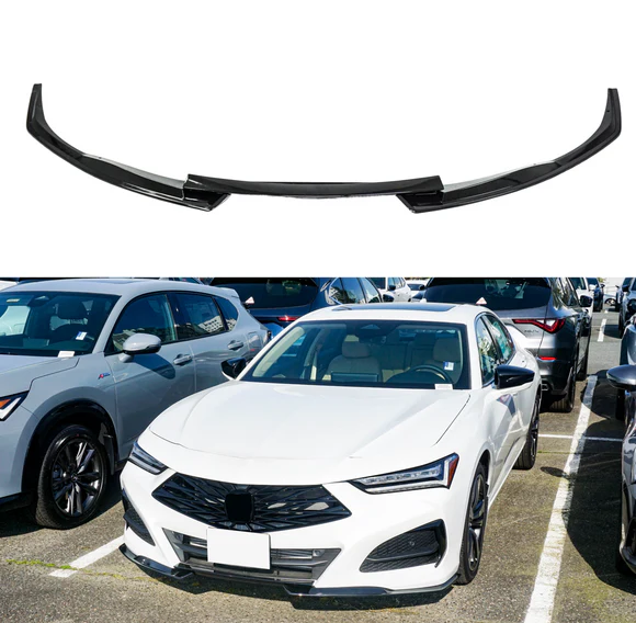 Fits Acura TLX 2021+ Type S Style Front Splitter Lip Spoiler Lower Bumper Lip - Image 1