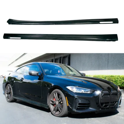 Fits 2021-2025 BMW 4 Series G22 G23 430i M440i Side Body Skirt Splitter Set