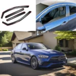Fits 2022-2025 Benz C-Class C300 In-Channel Window Visor Rain Wind Shade Deflector