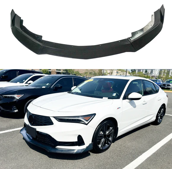SuperAutoUSA_2023_Acura_Integra_front_splitter_spoiler.webp Fits 2023-2025 Acura Integra Front Splitter Spoiler Lower Bumper Lip - Image 1