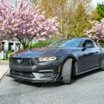 For 2024-2025 Ford Mustang PU Front Bumper Splitter Spoiler Lip 1pc - Image 5