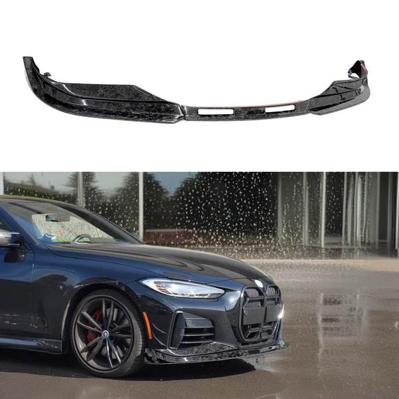 Fits 2021-2025 BMW G22/G23 430i/M440i CSL Style Forged Carbon Fiber Front Lip Spoiler - Image 1