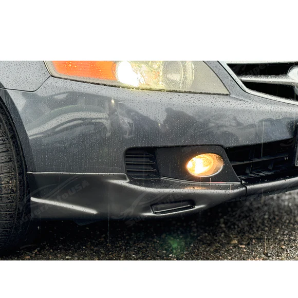 Matte Black Front Bumper Splitters Fit Acura TSX (2004-2009) - Image 4