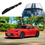 Fits 2022-2023 Toyota GR86 V Style Gloss Black Rear Roof Window Visor Spoiler Wing