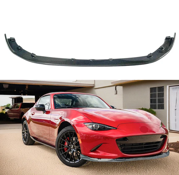 Real Carbon Fiber Front Lower Bumper Splitter Lip Fits 2016+ Mazda MX-5 Miata 1pc - Image 1
