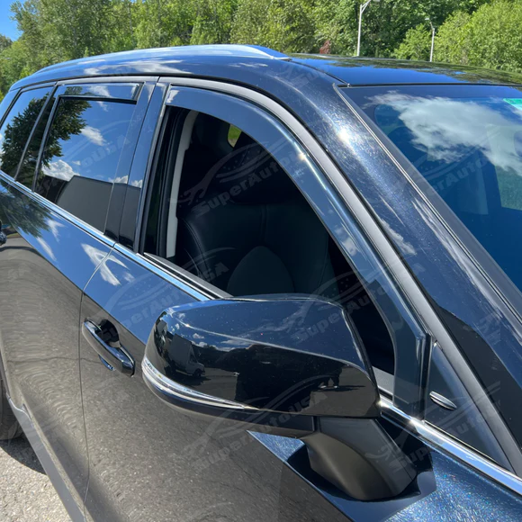 Fits 2003-2009 Lexus GX470 In-Channel Window Vent Visor Rain Sun Guard Weather Shields - Image 6