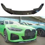 For BMW 2021-2024 G22 G23 430i M440i Gloss Black Front Bumper Lower Lips Spoiler