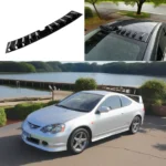 Fits 2002-2006 Acura RSX Rear Shark Fin Roof Car Trunk Vortex Generator Spoiler Wing Gloss Black