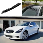 Fits 2008-2013 INFINITI G37 Rear Gloss Black Shark Fin Roof Car Vortex Generator Spoiler Wing