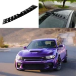 Fits 2011-2023 Dodge Charger Shark Fin Gloss Black Rear Roof Car Trunk Spoiler Wing Vortex Generator