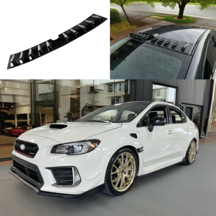 Gloss Black Rear Shark Fin Roof Car Trunk Spoiler Wing Vortex Generator Fits Subaru WRX 2022-2025