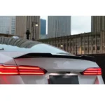 Fit 2023-2024 BMW 5 Series G60 M Sport Gloss Black Rear Spoiler Wing - Image 8
