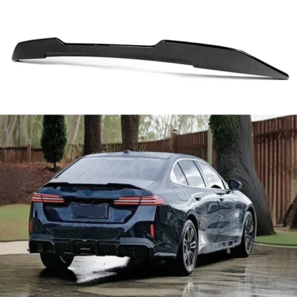 Fit 2023-2024 BMW 5 Series G60 M Sport Gloss Black Rear Spoiler Wing