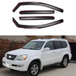Fits 2003-2009 Lexus GX470 In-Channel Window Vent Visor Rain Sun Guard Weather Shields