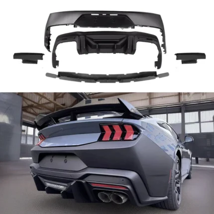 Dark Horse Competition Style Rear Bumper Cover Fits Ford Mustang 2024-2025