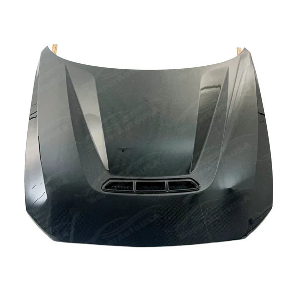For 16-21 BMW M2 F87 CS Style Real Carbon Fiber Front Vented Hood Panel - Image 8