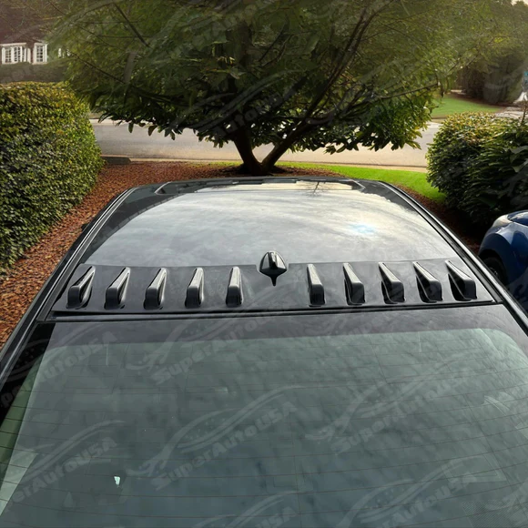 Fits Acura TSX 2004-2008 Rear Shark Fin Roof Trunk Car Vortex Generator Gloss Black Spoiler Wing - Image 5