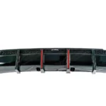 Fits 2019-2024 BMW X5 G05 Gloss Black Rear Diffuser Bumper lip with LED Break Light & Corner Splitters - Image 6