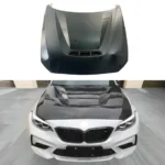 For 16-21 BMW M2 F87 CS Style Real Carbon Fiber Front Vented Hood Panel