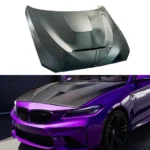 For 16-21 BMW M2 F87 GTS Style Real Carbon Fiber Front Vented Hood Cover