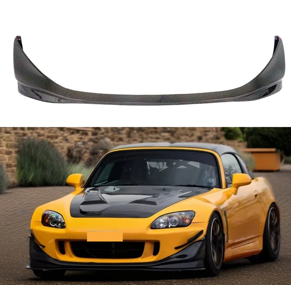 Fits Honda S2000 AP2 2004-2009 Real Carbon Fiber Front Splitter Lip Spoiler Lower Bumper - Image 1