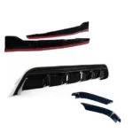 TRD Style Rear Diffuser Bumper lip Spoiler Body Splitter & Rear corner splitters Fits Toyota Camry 2018-2024 - Image 2