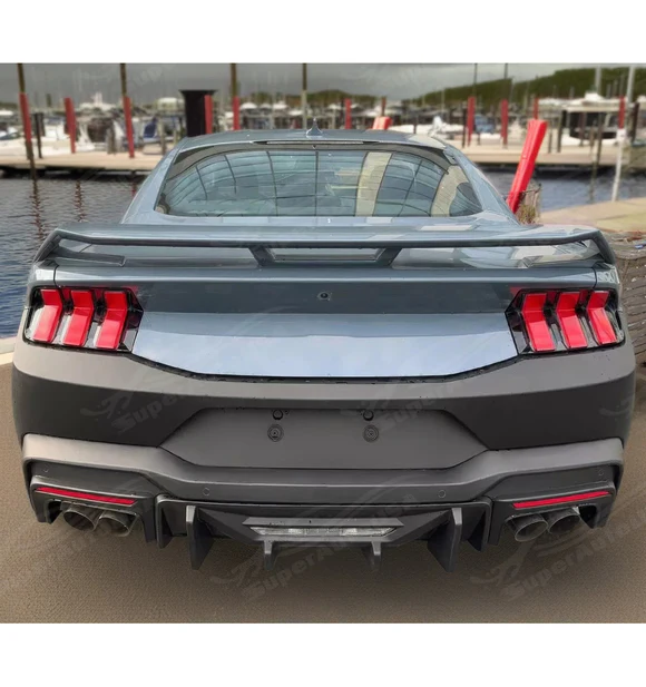 Dark Horse Competition Style Rear Bumper Cover Fits Ford Mustang 2024-2025 - Image 6