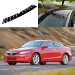 Shark Fin Rear Roof Car Spoiler Wing Vortex Generator Gloss Black Fits Honda Accord 2008-2012