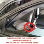 Fit 2016-2022 Acura ILX In-Channel Rain Guard Side Window Visor Vent Deflectors - Image 8