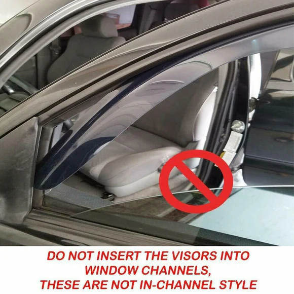 Fit 2016-2022 Acura ILX In-Channel Rain Guard Side Window Visor Vent Deflectors - Image 8