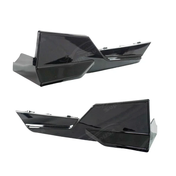 Fits 2019-2024 BMW X5 G05 Gloss Black Rear Diffuser Bumper lip with LED Break Light & Corner Splitters - Image 11