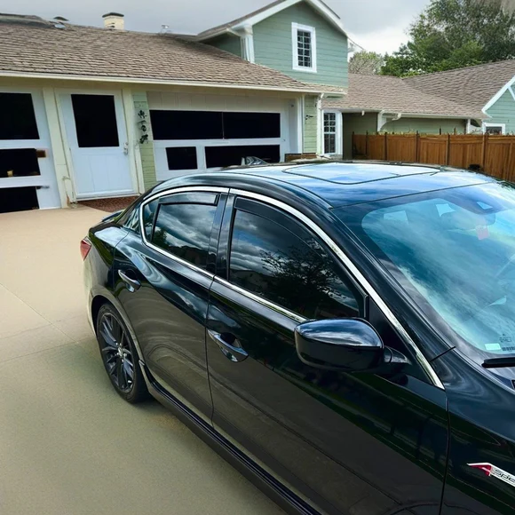 Fit 2016-2022 Acura ILX In-Channel Rain Guard Side Window Visor Vent Deflectors - Image 3
