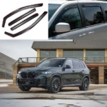 Fits 2019-2025 BMW X5 In-Channel Vented Rain Window Visors Sun Wind Snow Guards Side Deflectors