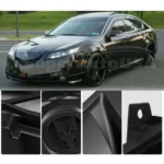 Fit 2009-2011 Acura TL Honeycomb Style Front Bumper Grille Mesh Replacement