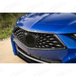 Fits Acura TLX 2018-2020 All Gloss Black Front Bumper Grill/ Grille Assembly - Image 16