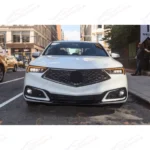Fits Acura TLX 2018-2020 All Gloss Black Front Bumper Grill/ Grille Assembly - Image 11