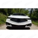 Fits Acura TLX 2018-2020 All Gloss Black Front Bumper Grill/ Grille Assembly - Image 2