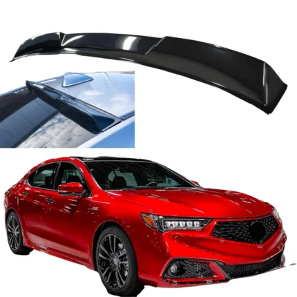 Fit for 2015-2020 Acura TLX Rear Roof Window Visor Spoiler Gloss Black