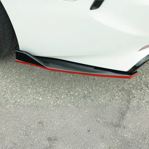 TRD Style Rear Diffuser Bumper lip Spoiler Body Splitter & Rear corner splitters Fits Toyota Camry 2018-2024 - Image 6