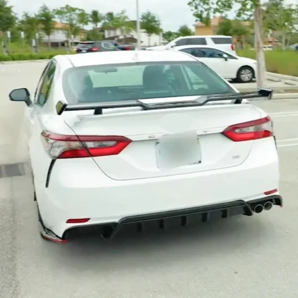 TRD Style Rear Diffuser Bumper lip Spoiler Body Splitter & Rear corner splitters Fits Toyota Camry 2018-2024 - Image 16