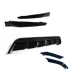 TRD Style Rear Diffuser Bumper lip Spoiler Body Splitter & Rear corner splitters Fits Toyota Camry 2018-2024 - Image 3