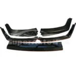 Fit for 2017-2021 Honda CIVIC Hatchback Type R Style Front Bumper Lip Side Skirt Rear Diffuser Body Kit (Glossy Carbon Fiber Print with Red Trim) - Image 8