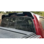 Fits 2016-2021 Toyota Tacoma Rear Protector Truck Cab Spoiler (Gloss Black) - Image 3