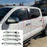 Fit 2016-2021 Toyota Tacoma Door Handle Cover (Mirror Chrome, Smart Holes) - Image 3