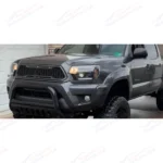For Toyota Tacoma 2012-15 Matte Black Front Grille Bumper Grill W/LED Lights - Image 8